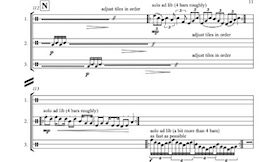 First page of the score of Cross | Paths