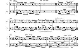 First page of the score of Pitter Patter